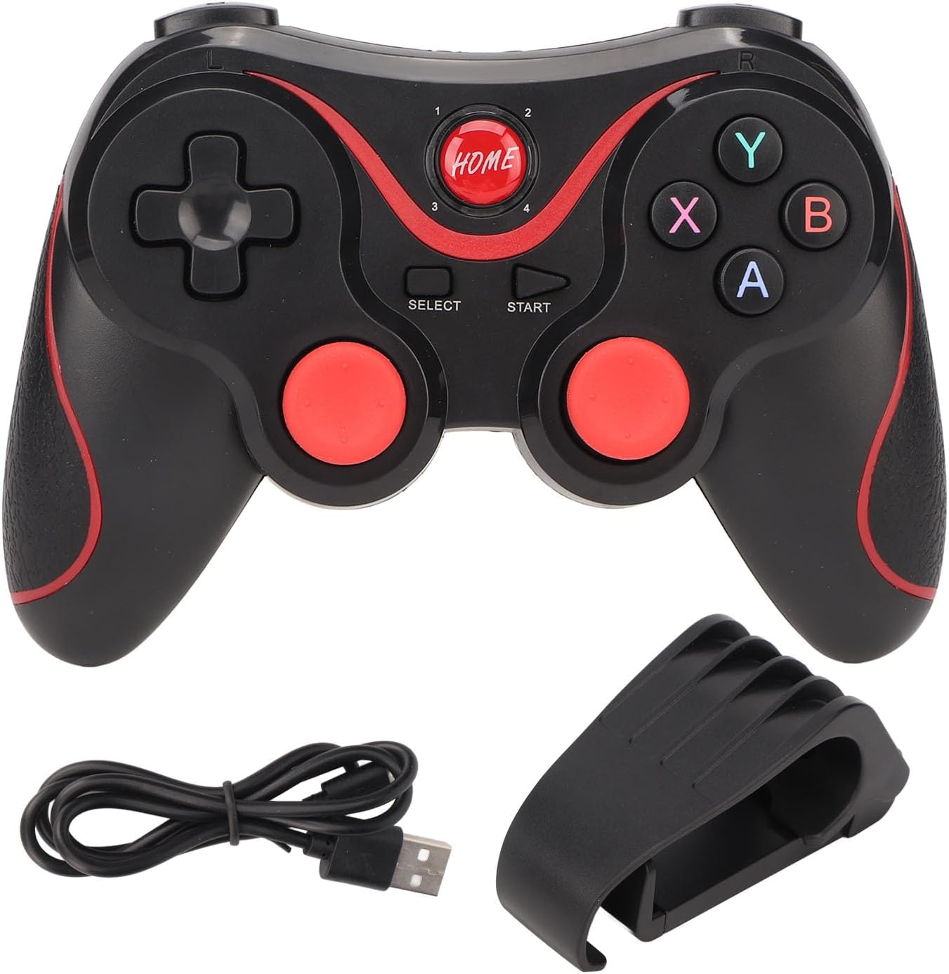 Bezprzewodowy Kontroler Gier, X3 Komputerowy Kontroler Gier Akumulator Gamepad Pasuje do Android dla IOS Telefonów Komórkowych TV CP VR